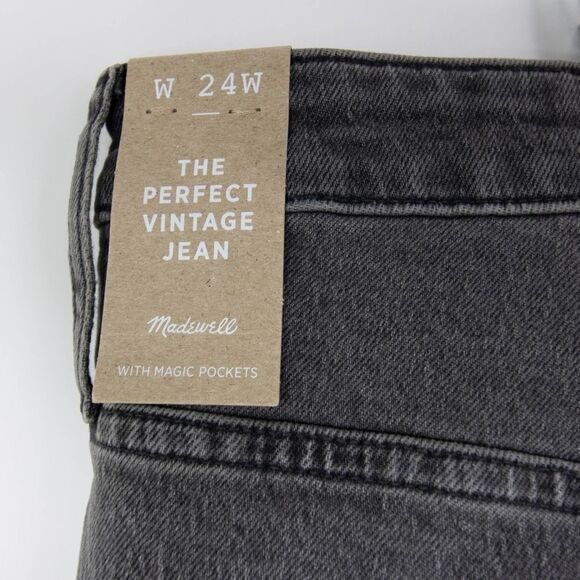 NEW Madewell‎ Plus Perfect Vintage Jean Cosner Wash: Knee-Rip, 24W - Picture 11 of 16